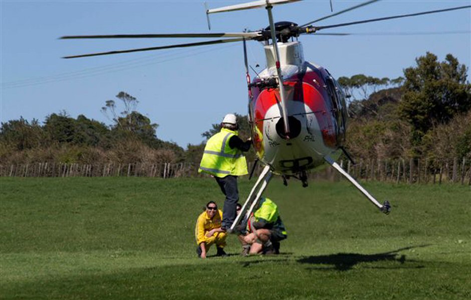 Helicoptero en operacion sismica
